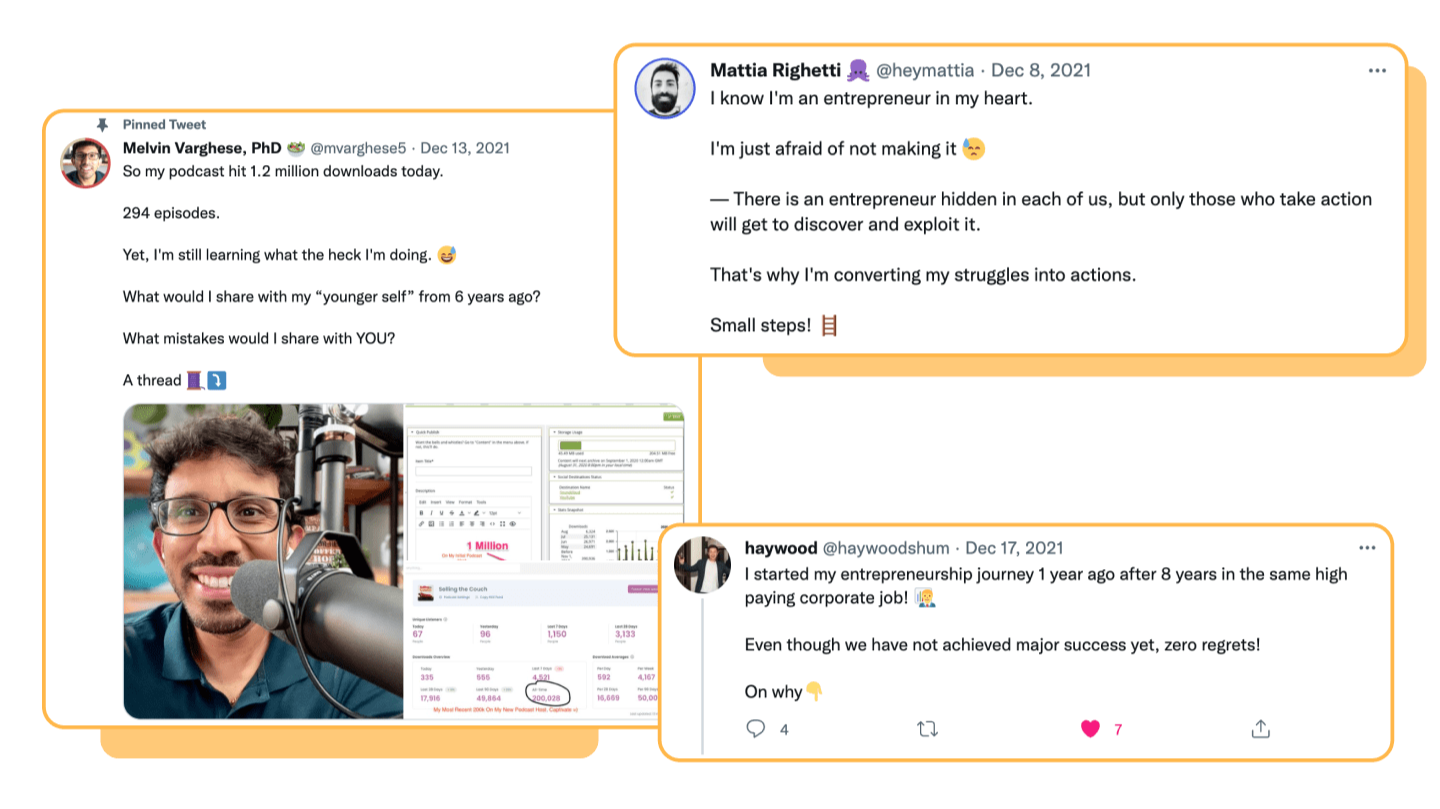 Build in Public Outcome - Comfortable Sharing Ups and Downs